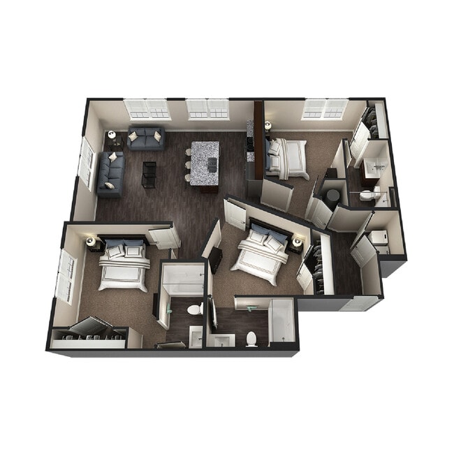 3BR/3BA - Concord - Element Communities Downtown Columbia - Hi...