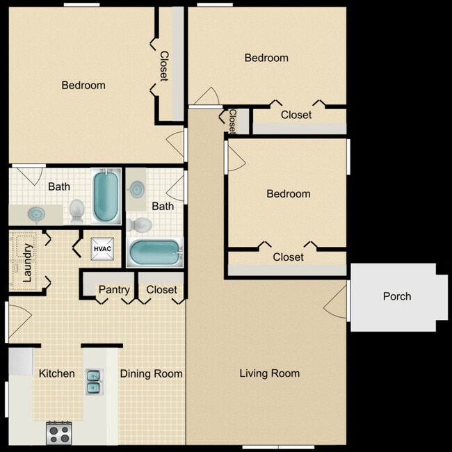 Floorplan - Whispering Oaks Apartments