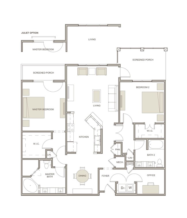 WaterWalk at Shelter Cove Towne Centre - B1 - 2 Beds - 2 Baths - 1586 Sq. ft. - WaterWalk at Shelter Cove Towne Centre