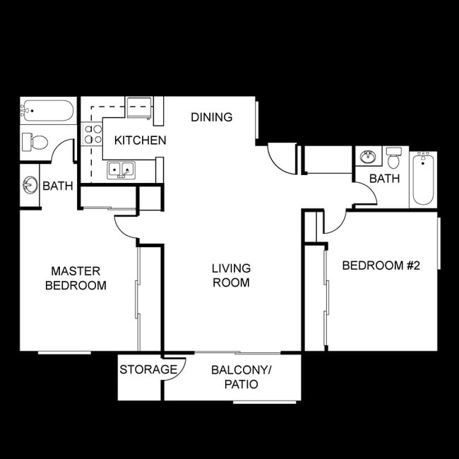 2BR/2BA - BONITA COURT APARTMENTS