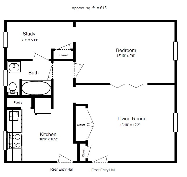 1BR/1BA - 4531-4539 Chouteau Ave
