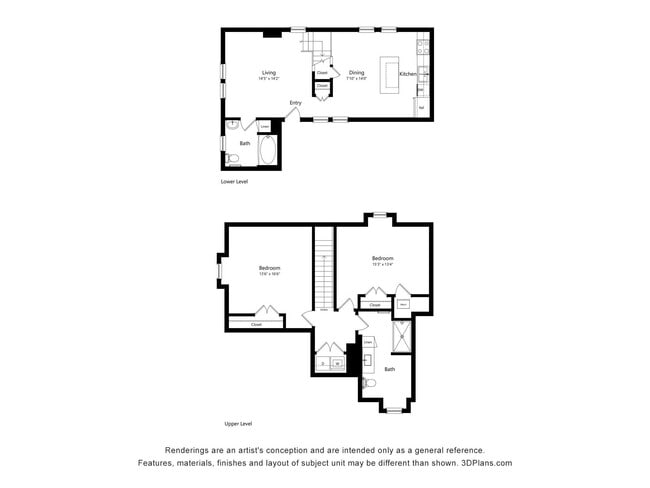 Floorplan - Upper Post Flats