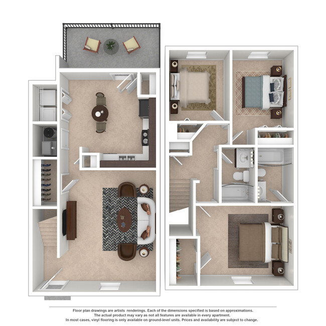 Floorplan - Cypress Creek Townhomes