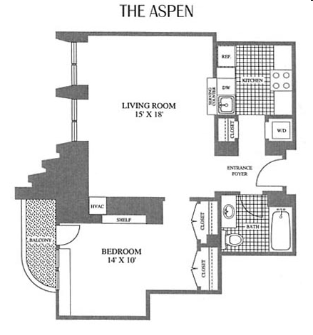 1BR/1BA - The Midtown
