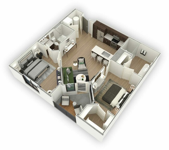 Floorplan - Lakeside Drive Apartments