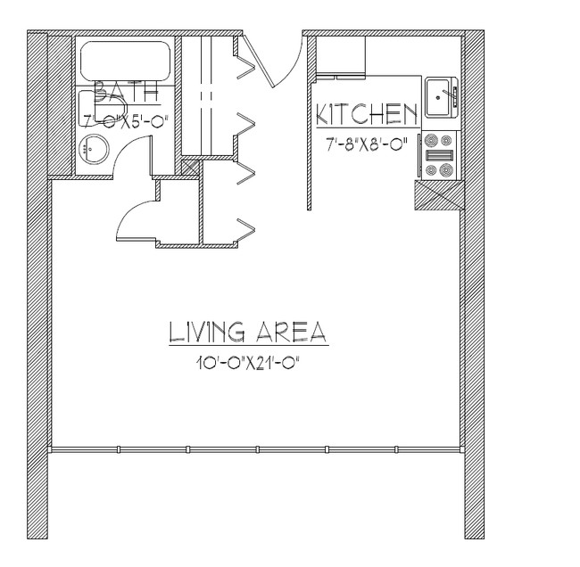 Studio - Brookside Terrace Apartments