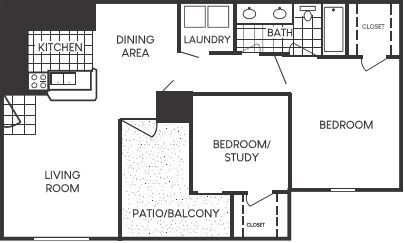 Corsac 2 Bed 1 Bath - Villas I & II