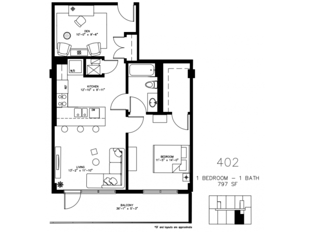 1 Bed 1 Bath - 1241 N. Milwaukee