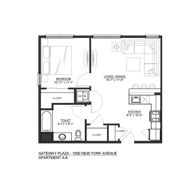 Floorplan: A6 - Gateway Plaza