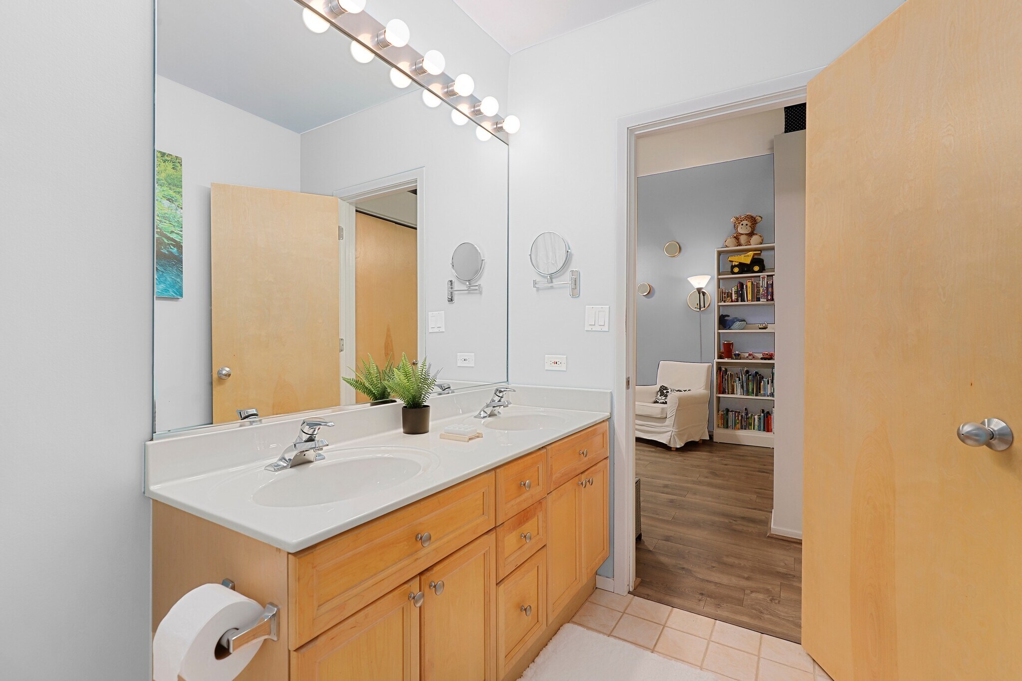 Master bath with double sink vanity - 417 S Jefferson St