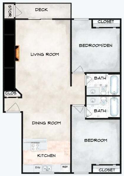 Floorplan - Southwood Apartments