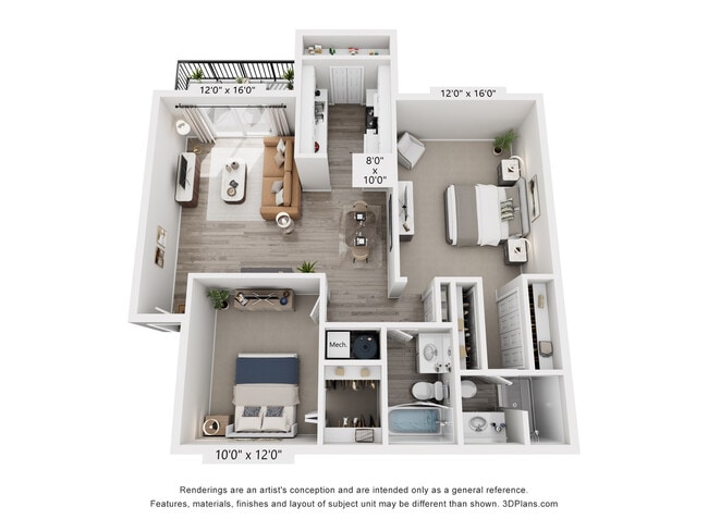 Somerset Floor Plan | 2 Bed 2 Bath | 998 sq ft | Fox Point in Old Farm Apartments in Millcreek - Fox Point in Old Farm