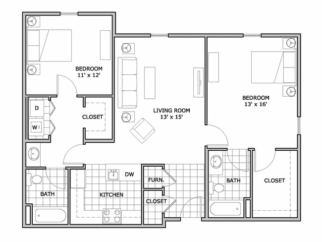 3 bedroom | Apartment | The Abbey - The Abbey Apartments