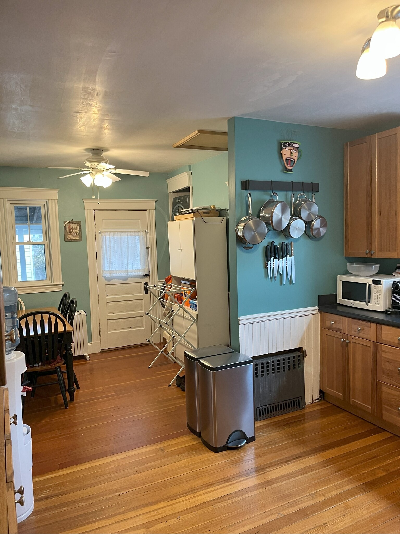 Dining area, door to back deck - 27 Rose St
