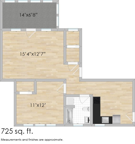 Floorplan - 408-416 N. Taylor Ave.