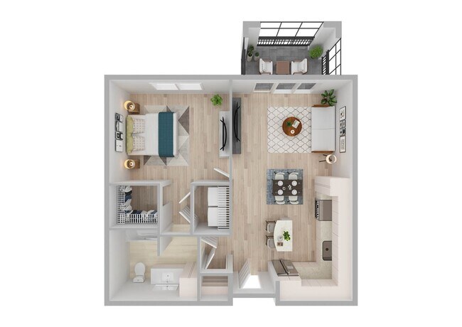 1 Bedroom | 1 Bath | 735 SF - Vantage on Hillsborough - Phase II