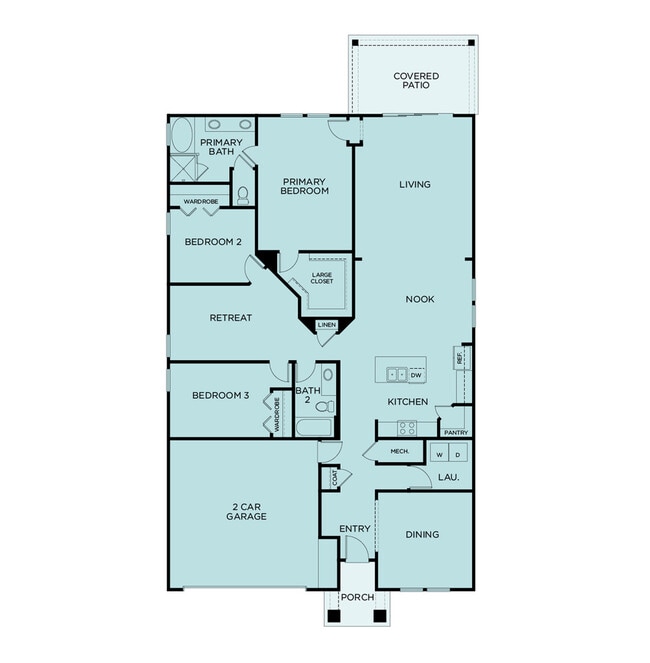 Orchid Floor Plan - 360 Communities at Shearwater