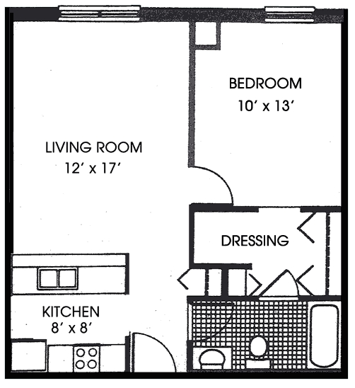 1BR/1BA - Mountain View