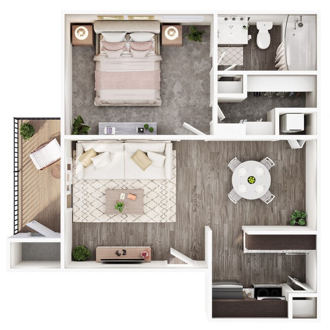 Floorplan - Hillcrest Apartments