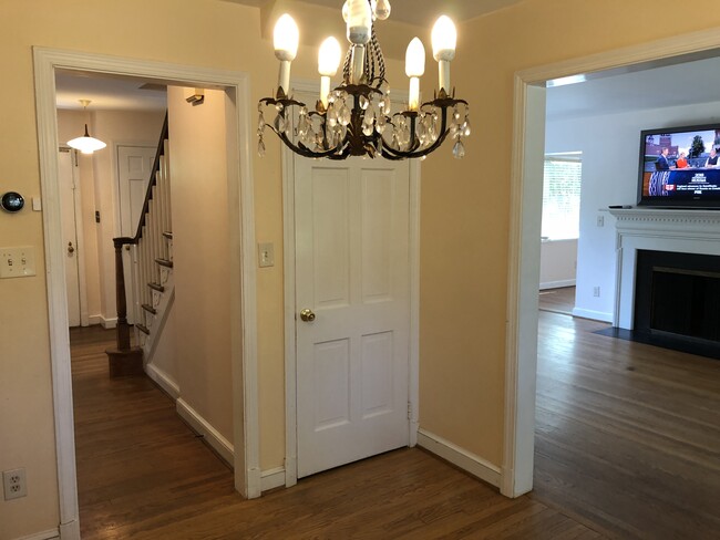 Living room and foyer view from Kitech - 3805 jonesbridge road