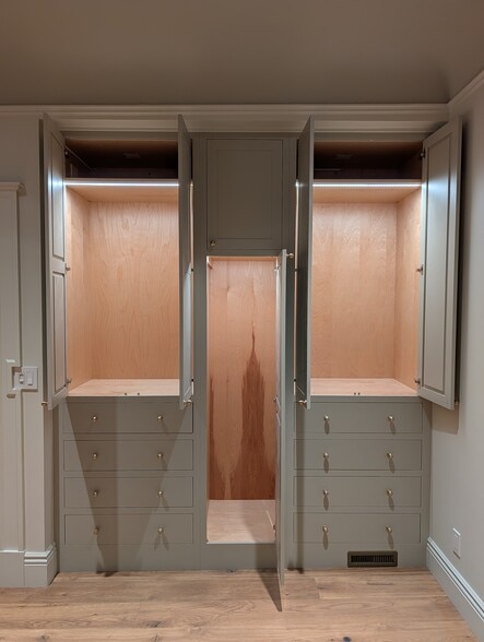 Main bedroom closets are lighted. - 328 Lexington St