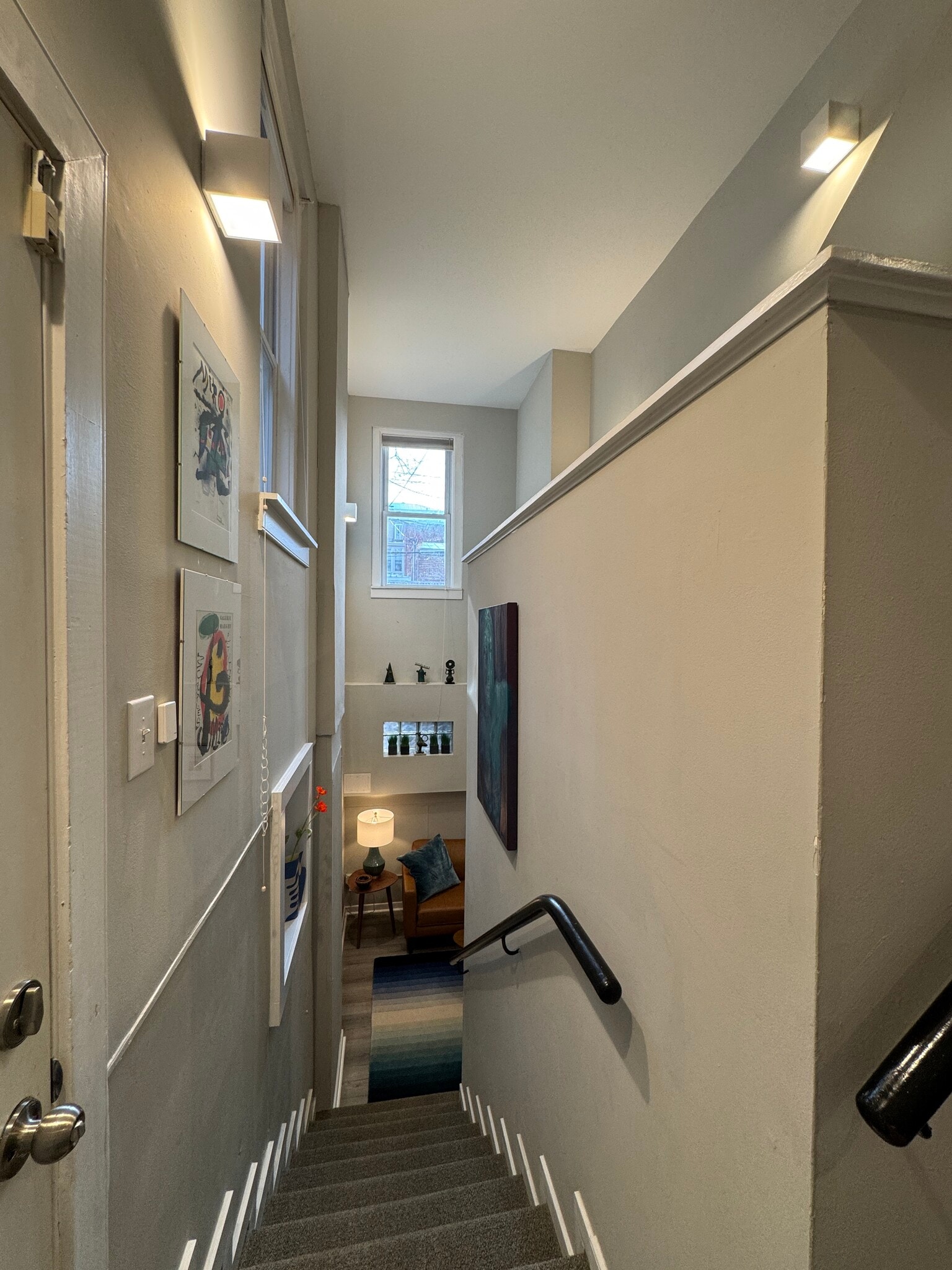 Rear Entry and Living Room Stair - 1843 W Grace St