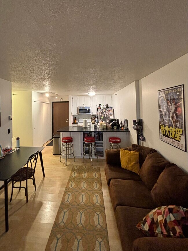 Living room view of kitchen - 433 S 7th St