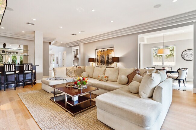 Living room - new floors - 841 N Crescent Heights Blvd