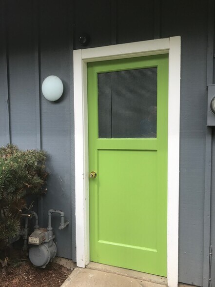 Garage door entrance. - 8038 N Wayland Ave