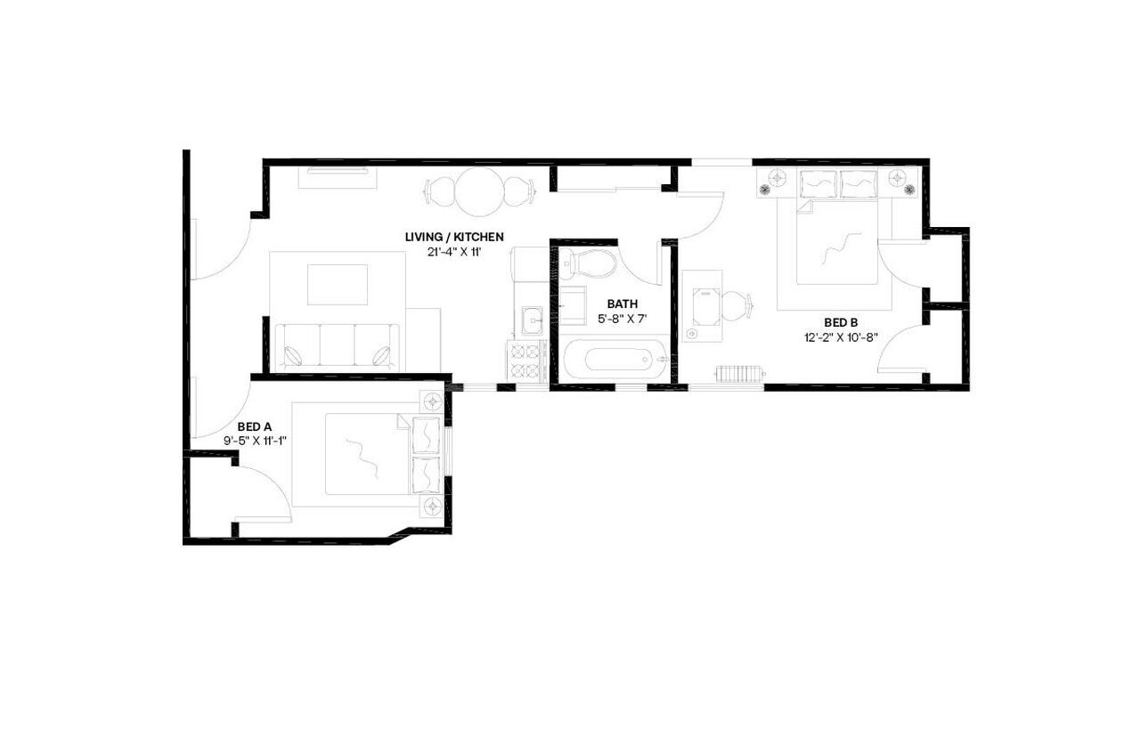 Building Photo - Private bedroom in 2 bed/1 bath Home