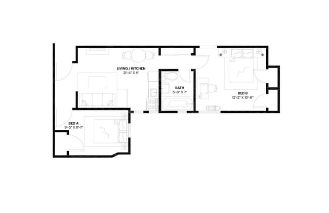 Building Photo - Room in Shared 2 bed/1 bath home