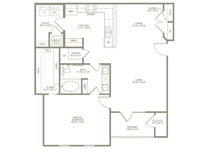 Floorplan - Annandale Apartment Homes