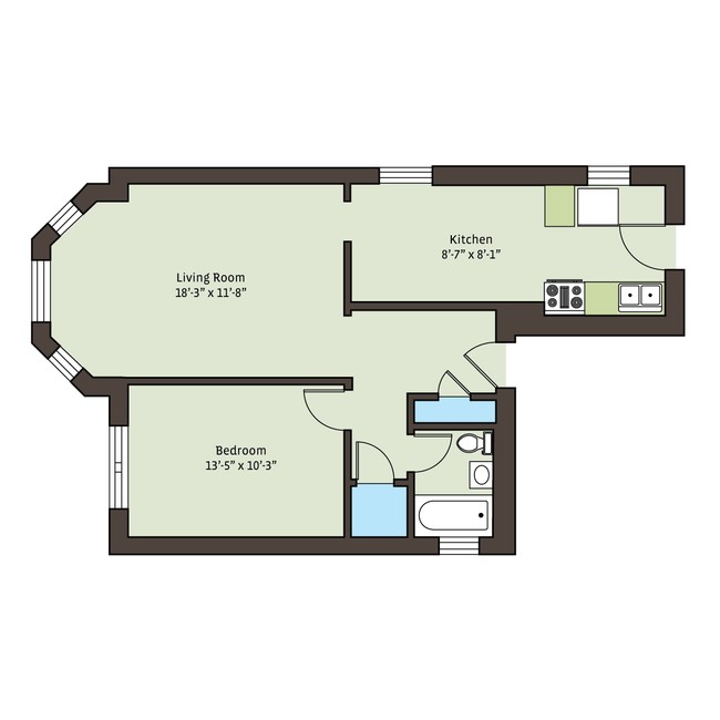 Floorplan - 5415 S. Woodlawn Avenue