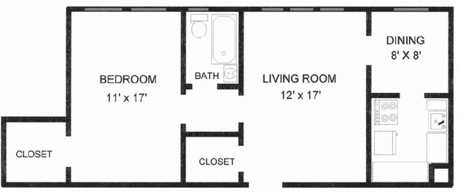 1BR/1BA - Ambassador Apartments