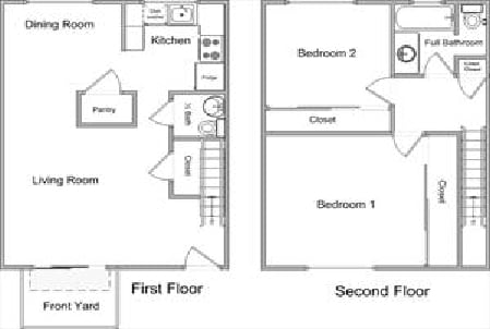 2BR/1.5BA - Parkside Townhomes Apartments