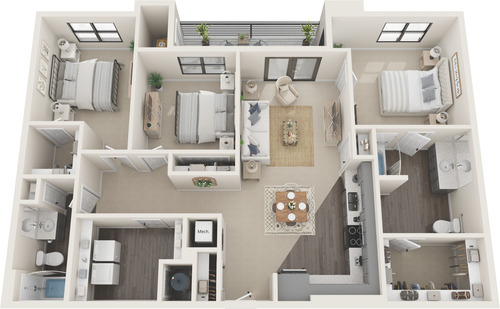 Floorplan - Gaston at North End