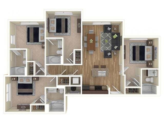 Floorplan - Campus View Apartments