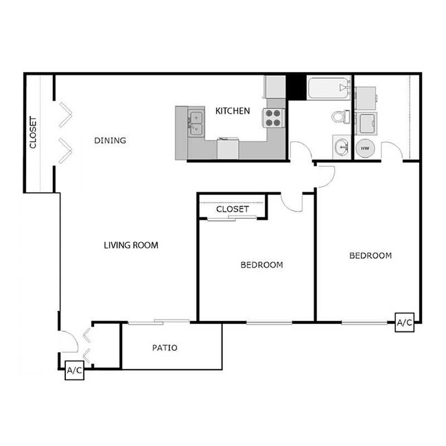 Floorplan - COMMERCIAL SQUARE APTS