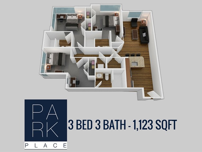 Floorplan - Park Place Columbia (Student Housing)