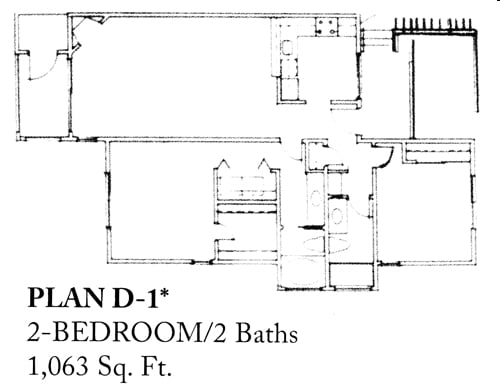 D1 - 2 Bedroom 2 Bath - Laurel Creek