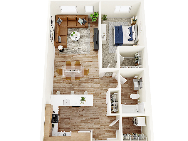 A2- One Bedroom - Green Leaf Shoreline