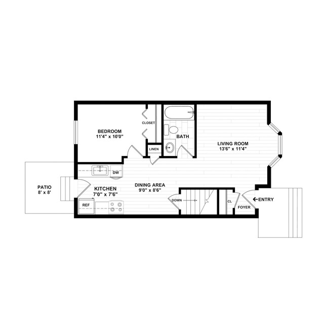 Floorplan - Cornfield Apartments