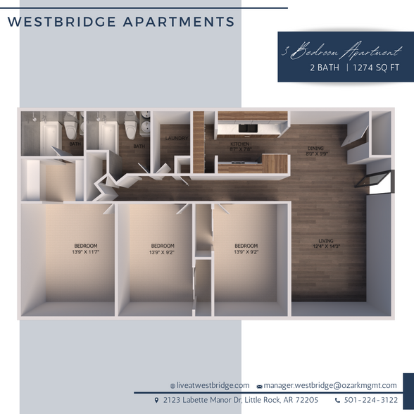 Interior Photo - Westbridge Apartments