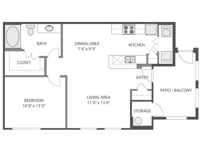 Floorplan - Victoria Arbors Apartment Homes