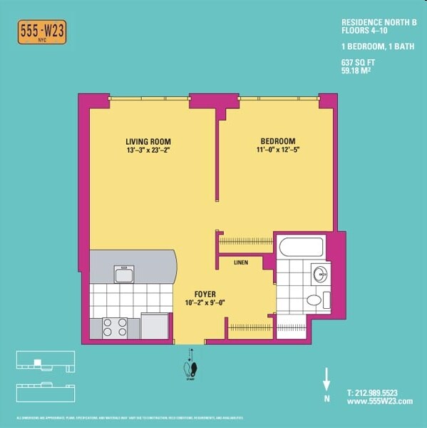 Floorplan - 555 West 23rd Street