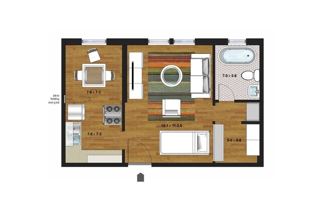 Floorplan - Grand Place Apartments | 622