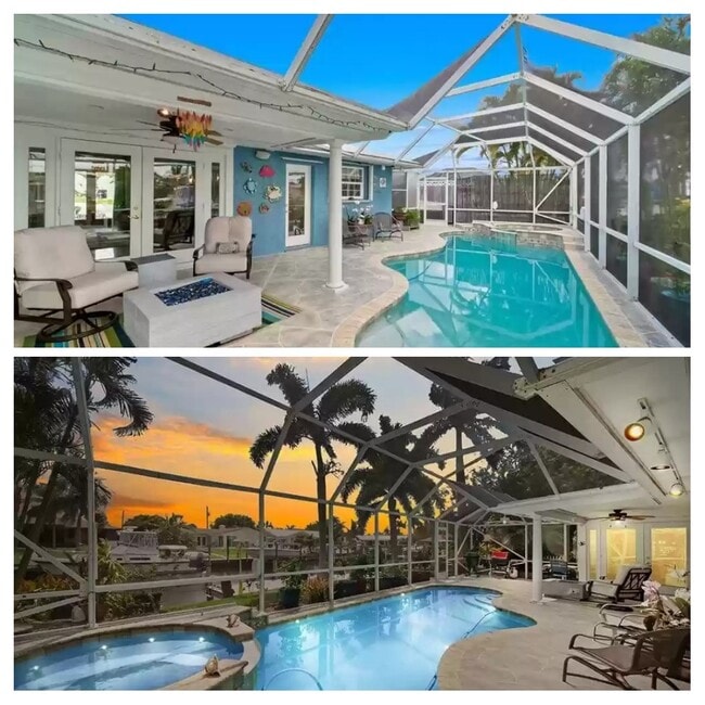 Screened pool on the water - 1744 SW Boatswain Plz