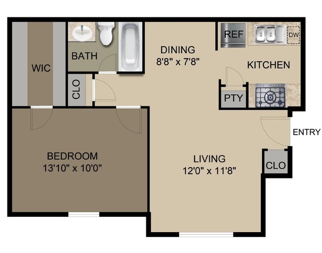 Floorplan - Briar Cove Apartments