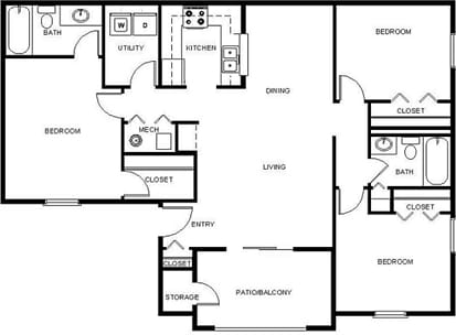 3BR/2BA - Laurel Crossing