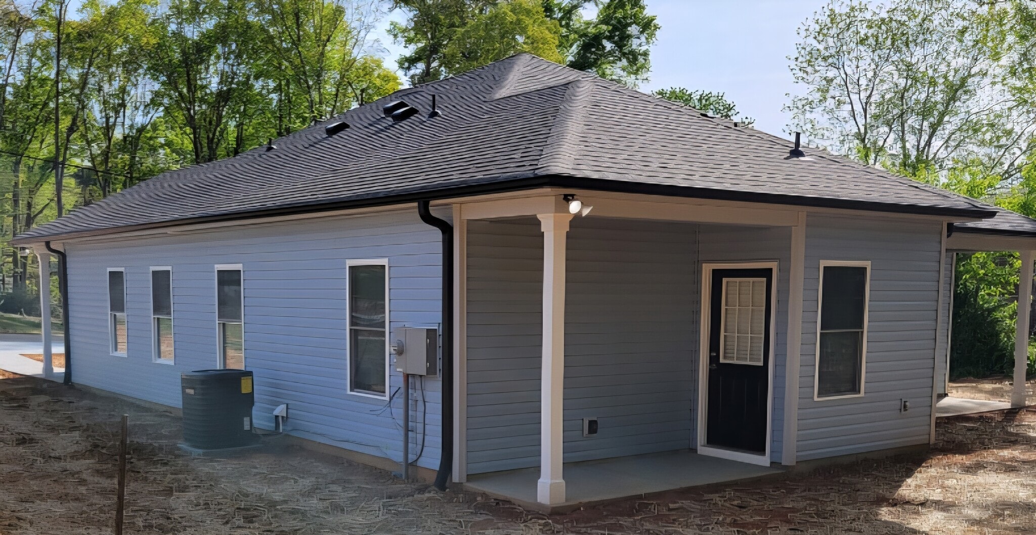 covered back porch area - 116 Wilson St